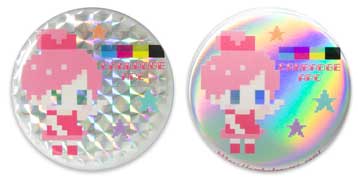 白版ホログラム缶バッチ