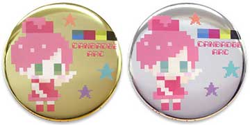 白版メタリック缶バッチ